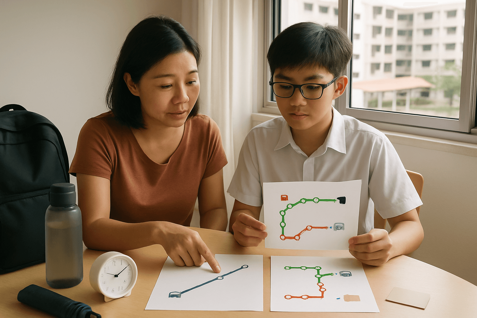 Secondary School Location in Singapore: How to Compare Travel Time and Daily Route